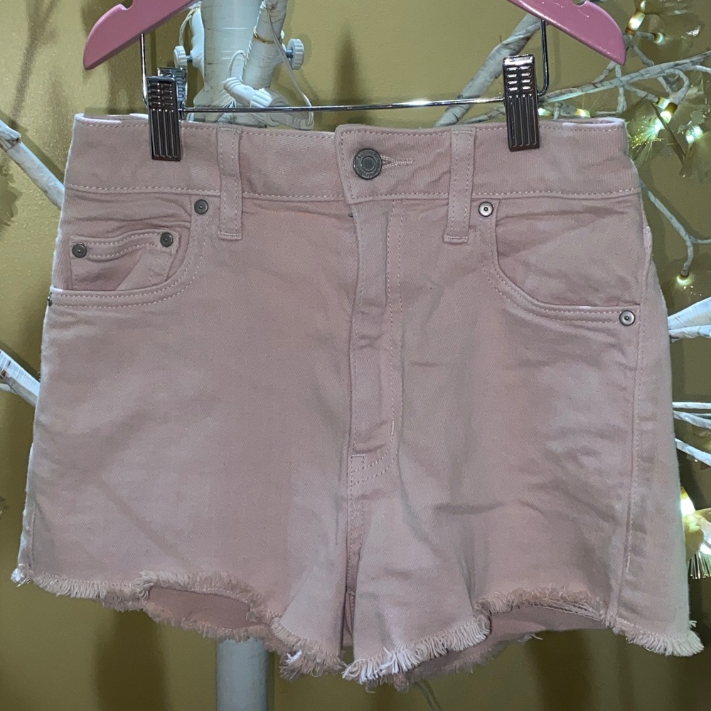 Sunday Best Aritzia Pink Denim Shorts
